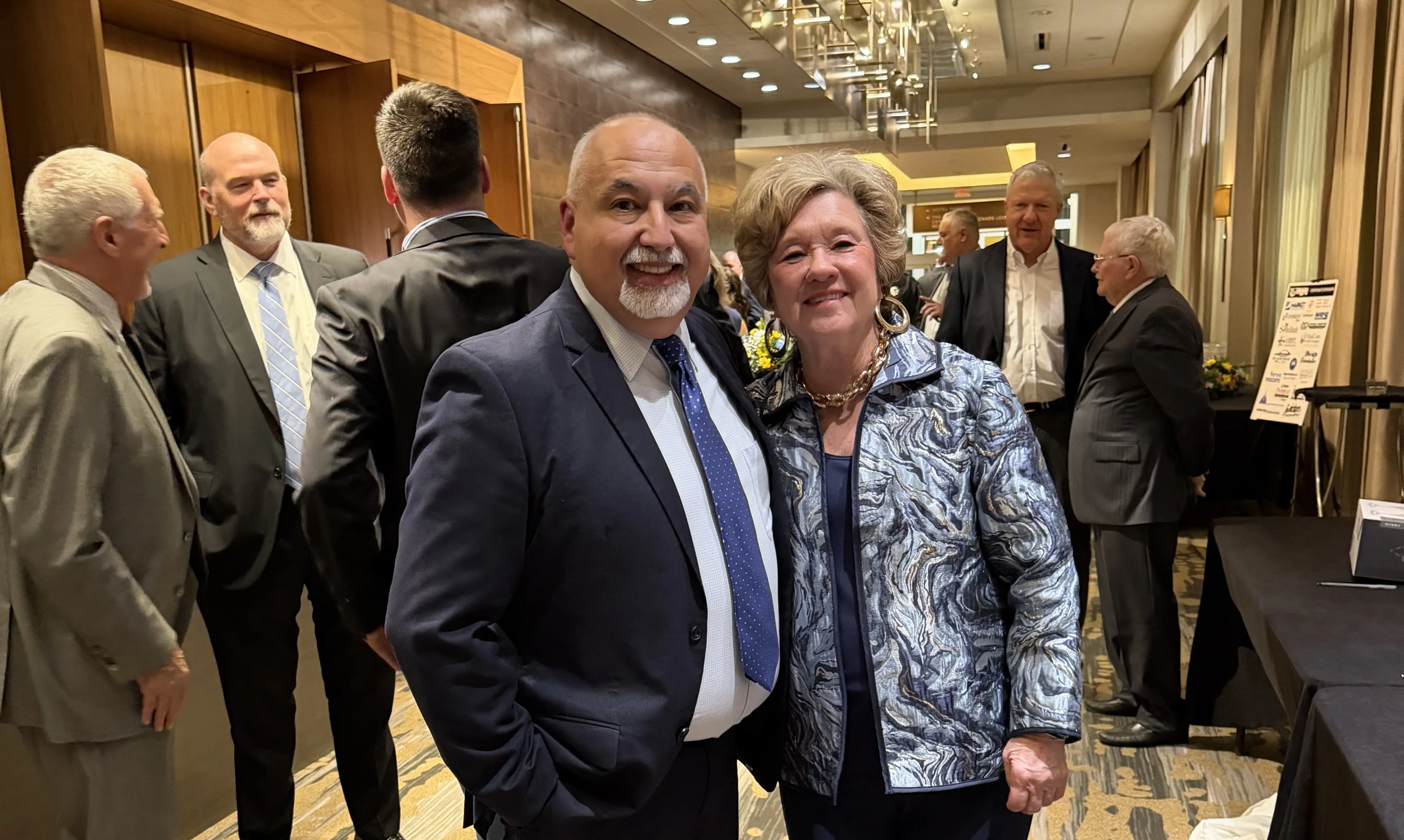 Greg Harkrader with WCMC Executive Director Sharon Van Horn