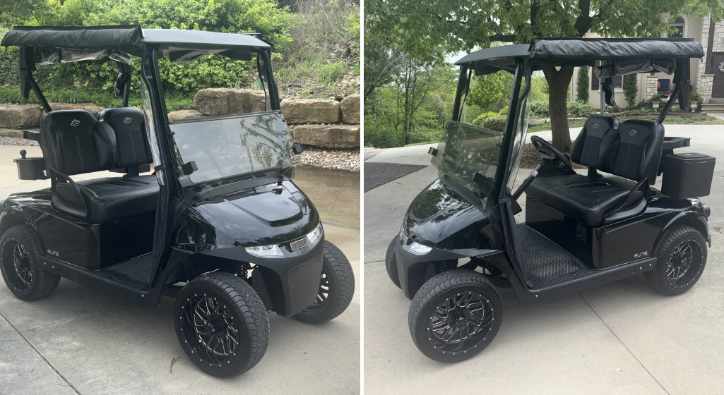2024 E-Z-GO RXV 4 ELiTE custom golf cart raffle prize valued at $20,000